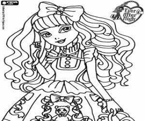 Blondie Lockes, Ever After High coloring page
