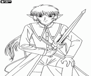 Blue Knight, Tokyo Mew Mew coloring page