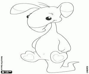 Blumaroo, Neopets species coloring page