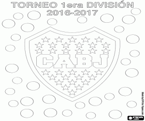 Boca Juniors, 2016-2017 champion coloring page