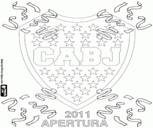 Boca Juniors, champion 2011 coloring page