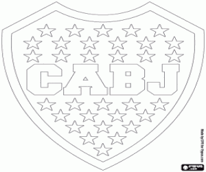 Boca Juniors logo coloring page