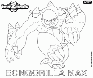 Bongorilla Max, Invizimals coloring page