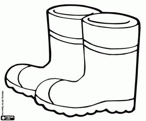 Boots of the gardener coloring page