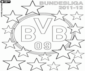Borussia Dortmund,champion 2011-2012 coloring page