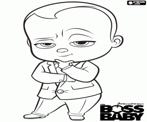 The Boss Baby, the protagonist coloring page