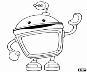 Bot, the best friend robot of the Team Umizoomi coloring page
