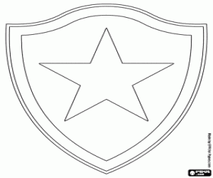 Botafogo logo coloring page