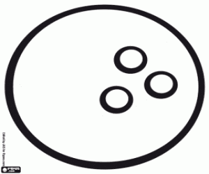Bowling ball coloring page