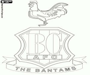 Bradford City emblem coloring page
