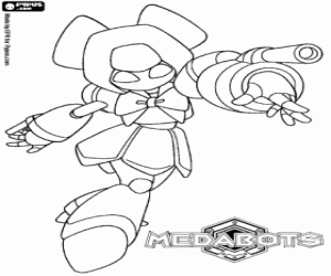 Brass, Erika's Medabot coloring page