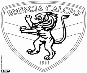 Brescia Calcio shield coloring page