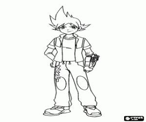 Brett, character from Team Galaxy coloring page