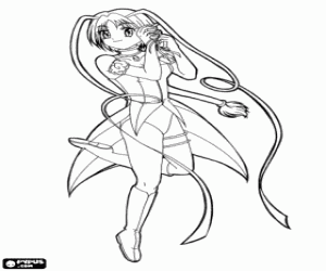 Bridget Verdant from Tokyo Mew Mew coloring page