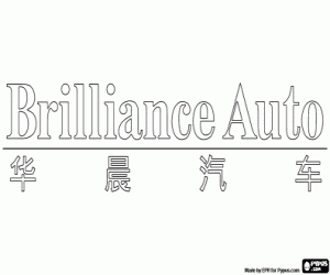 Brilliance Auto emblem coloring page