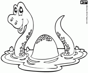 Brontosaurus coloring page