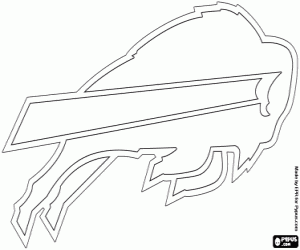Buffalo Bills emblem coloring page