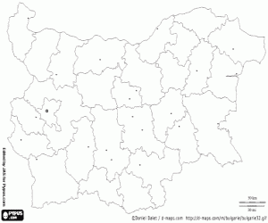 Bulgaria map coloring page