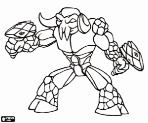 Bullrock from the People of the Earth or the Earth tribe coloring page