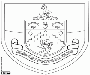 Burnley FC emblem coloring page