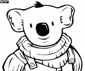Buster from the Koala brothers coloring page