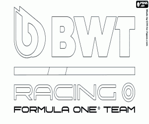 BWT Racing Point F1 Team logo coloring page