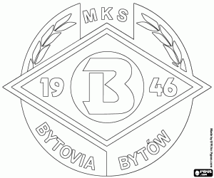 Bytovia Bytów badge coloring page
