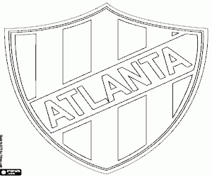 CA Atlanta emblem coloring page