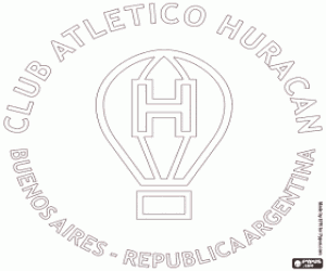 CA Huracán emblem coloring page