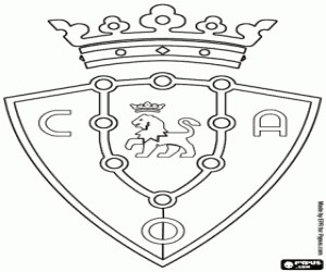 CA Osasuna logo coloring page