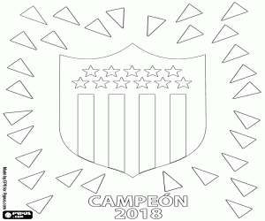 CA Peñarol,champion of Clausura 2018 coloring page