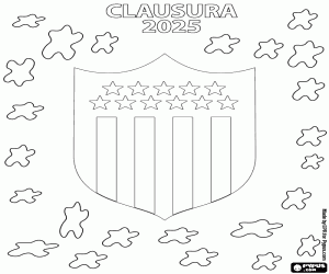 CA Peñarol, Clausura 2025 champion coloring page