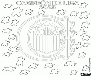 CA Rosario Central, 2025 Champion coloring page