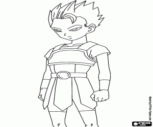 Cabba, Dragon Ball Super character coloring page