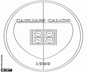 Cagliari Calcio logo coloring page