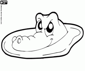 Caiman coloring page