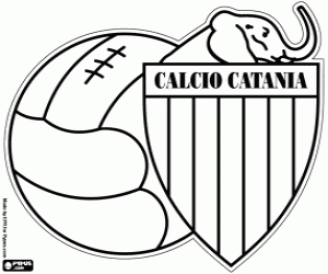 Calcio Catania badge coloring page