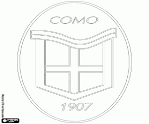 Calcio Como emblem coloring page