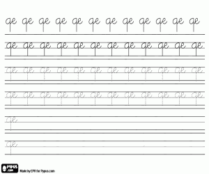 Calligraphy with the letters QE coloring page