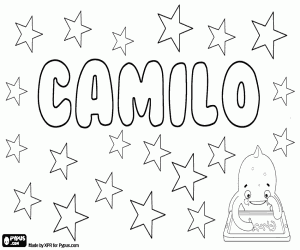 Camilo, name of Latin origin coloring page