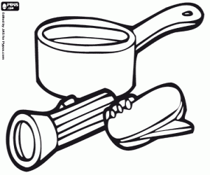 Camping equipment. Swiss army knife coloring page