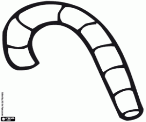 Candy cane coloring page