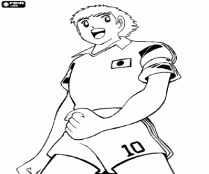 Captain Tsubasa, Tsubasa Ozora coloring page
