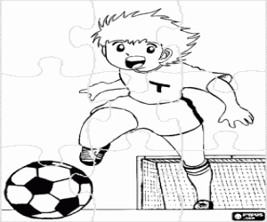 Captain Tsubasa Puzzle coloring page