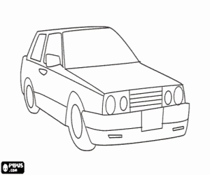 Car coloring page