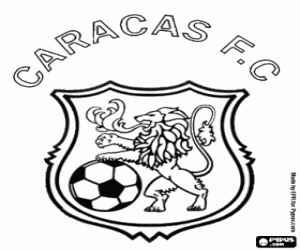 Caracas FC badge coloring page