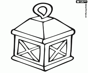 A carbide lamp for the mine coloring page