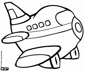 Cargo aircraft coloring page