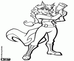 Carmelita Fox, Sly Cooper coloring page