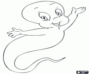 Casper the Friendly Ghost coloring page